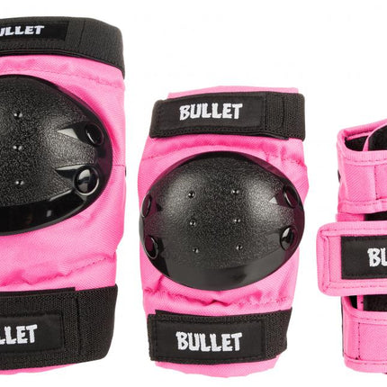 Bullet Junior Triple Padset Protection Set - Pink-Protection-ScootWorld.eu